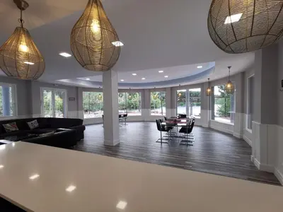 Zona de estar de Casa Orilla el Lago