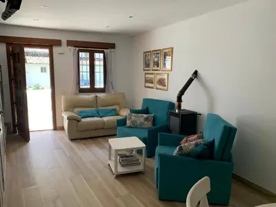 Zona de estar de Casa Cueva El Puente