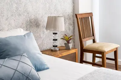Cama o camas de una habitación en Viviendas con Fines Turísticos 