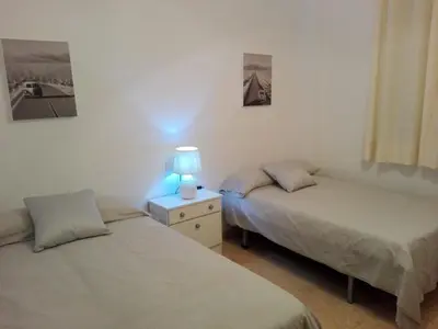 Cama o camas de una habitación en Bajo La Higuera FAMORCAS
