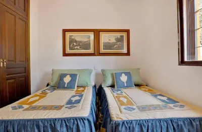 Cama o camas de una habitación en Finca la cigarra