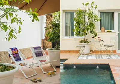 Zona de estar de Santa Paula Pool & Luxury