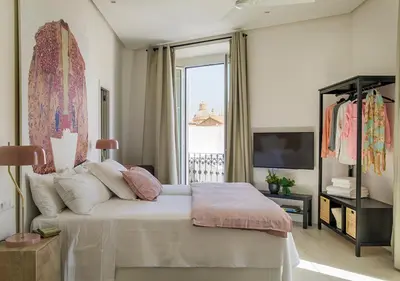 Cama o camas de una habitación en Santa Paula Pool & Luxury