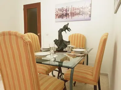 Zona de estar de Apartamento turístico en Sevilla