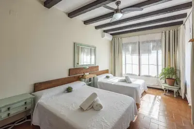Cama o camas de una habitación en Casa Rural La Teja