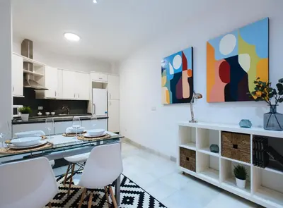 Una cocina o zona de cocina en Holi-Rent Lanza