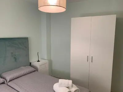 Cama o camas de una habitación en Apartment Lucena Center Bajo Parking Gratis
