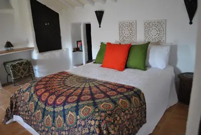 Cama o camas de una habitación en Casa Miguel Montefrio