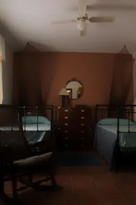 Cama o camas de una habitación en Casa Rural Los Membrillos