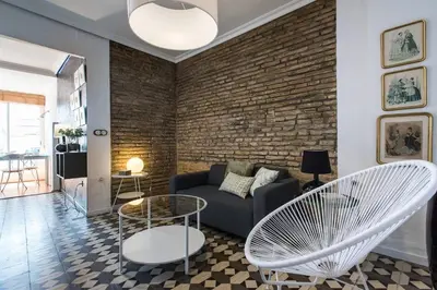 Zona de estar de Alhóndiga Suite Apartment with Terrace