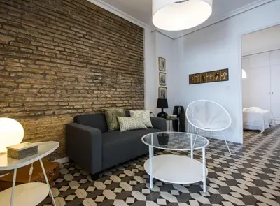Zona de estar de Alhóndiga Suite Apartment with Terrace