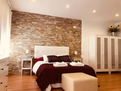 Cama o camas de una habitación en Duplex Archidona Centro