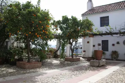 Jardín al aire libre en Casa de Familia Cortijo La Cubertilla