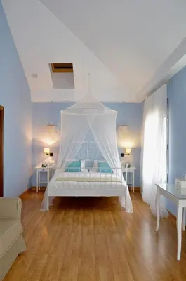 Cama o camas de una habitación en Casa Rural la Serrana
