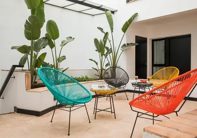 Zona de estar de Feria Pool & Luxury