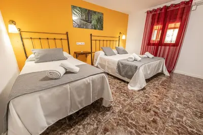 Cama o camas de una habitación en Casa El Forestal