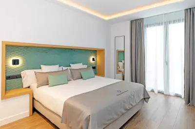 Cama o camas de una habitación en Apartamentos Ardales Premium