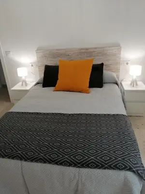 Cama o camas de una habitación en Sueños Mozárabes