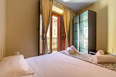 Cama o camas de una habitación en Puerta San Esteban
