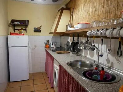 Una cocina o zona de cocina en Cortijo La Gineta