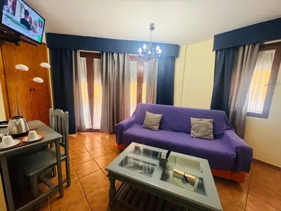 Zona de estar de Hotel Hospederia Zacatin
