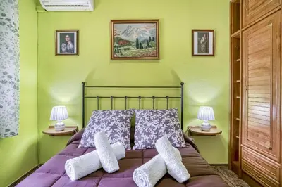 Cama o camas de una habitación en Alojamiento en Casco Antiguo de Cordoba