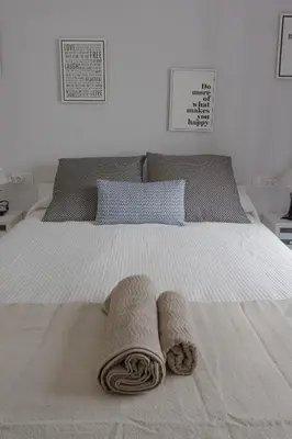 Cama o camas de una habitación en Obispo Fitero