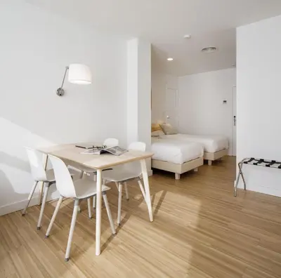 Cama o camas de una habitación en Mush Room Apartamentos