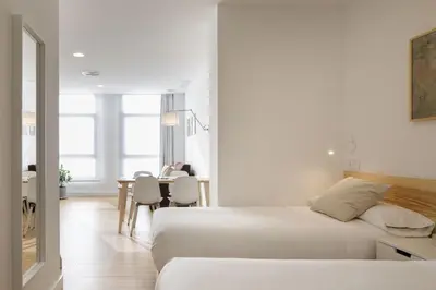 Cama o camas de una habitación en Mush Room Apartamentos