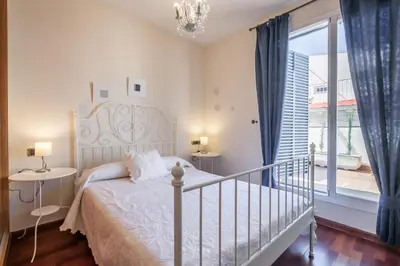 Cama o camas de una habitación en Atico de lujo en Aguilas