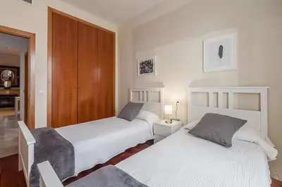 Cama o camas de una habitación en Atico de lujo en Aguilas