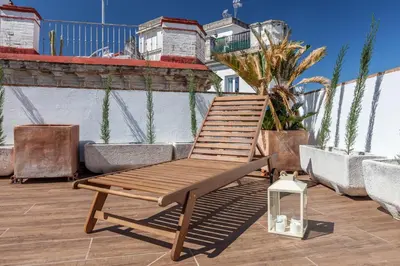 Un balcón o terraza de Atico de lujo en Aguilas