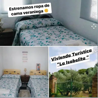 Cama o camas de una habitación en La Isabelita