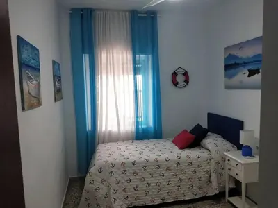 Cama o camas de una habitación en Charming villa near Córdoba with private pool