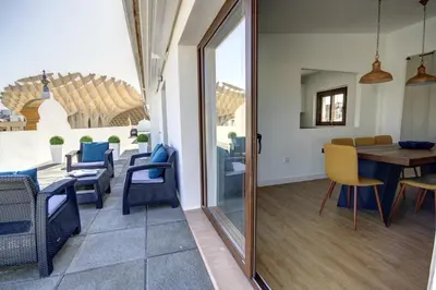 Zona de estar de Apartamentos Setas Center