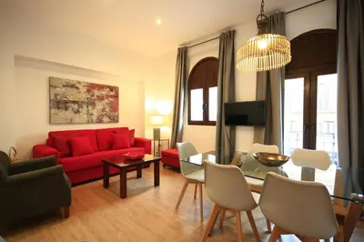 Zona de estar de Apartamentos Setas Center