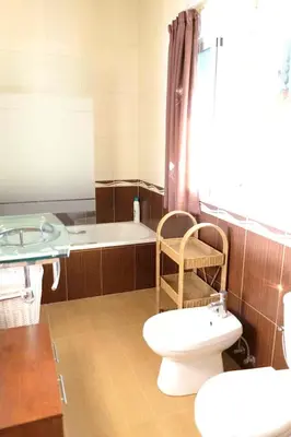 Un baño de Charming chalet in Almodóvar del Río with private pool