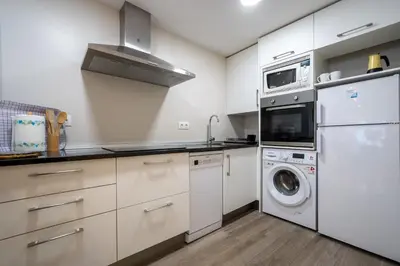 Una cocina o zona de cocina en Jardines de Cervantes