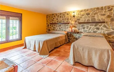 Cama o camas de una habitación en Nice Home In Cañete La Real