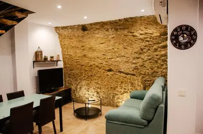 Zona de estar de Casa Cueva El Arrabal