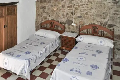 Cama o camas de una habitación en Charming Villa in Montefrío with Private Pool