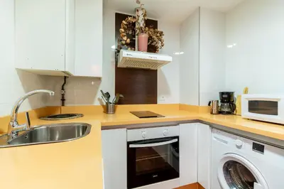 Una cocina o zona de cocina en Veoapartment Alhóndiga Segundo