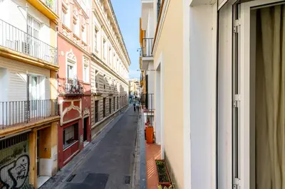 Un balcón o terraza de Veoapartment Alhóndiga Primero