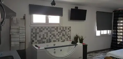 Cama o camas de una habitación en El nido de la Galería