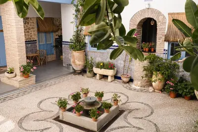Jardín al aire libre en CASA SIRFANTAS