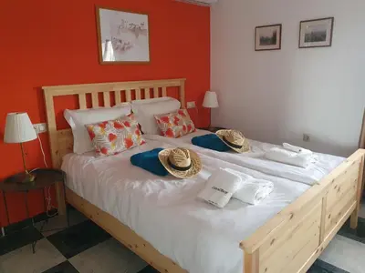 Cama o camas de una habitación en Casa Olivar B&B