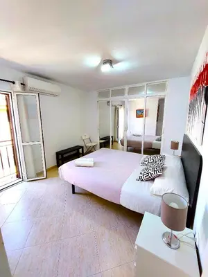 Cama o camas de una habitación en Sol Centro Apartment A