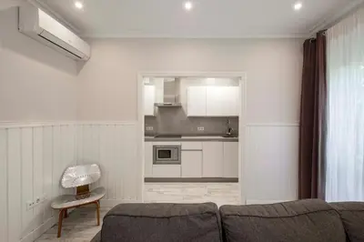 Una cocina o zona de cocina en Apartamentos Recaredo 7