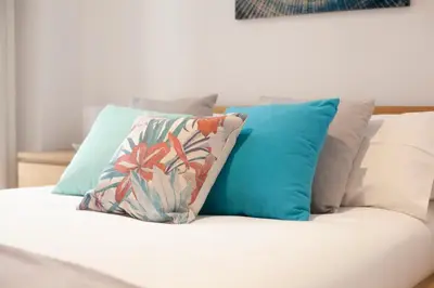 Cama o camas de una habitación en Alohamundi San Julián