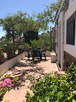 Jardín al aire libre en Cortijo Nuevo Alojamiento Rural